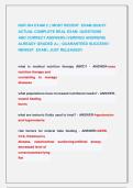 NUR 304 EXAM 2 &vert;&vert; MOST RECENT  EXAM 2026&sol;27 &NewLine;ACTUAL COMPLETE REAL EXAM  QUESTIONS              &NewLine;AND CORRECT ANSWERS &lpar;VERIFIED ANSWERS&rpar; &NewLine;ALREADY GRADED A&plus; &vert; GUARANTEED SUCCESS&excl;&excl; &NewLine;NEWEST  EXAM &vert; JUST RELEASED&excl;&excl;