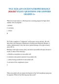 WGU D236 ADVANCED PATHOPHYSIOLOGY 2026&sol;2027 EXAM 1 QUESTIONS AND ANSWERS GRADED A&plus;