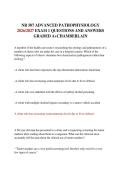 &NewLine;NR 507 ADVANCED PATHOPHYSIOLOGY 2026&sol;2027 EXAM 1 QUESTIONS AND ANSWERS GRADED A&plus;CHAMBERLAIN &NewLine;