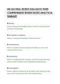 MN 553 FINAL REVIEW 2026 MOCK PAPER&NewLine;COMPREHENSIVE REVIEW NOTES ANALYTICAL&NewLine;SUMMARY