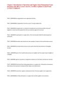 Chapter 1 Introduction to Operations and Supply Chain Management Exam Questions with 100&percnt; Correct Answers &vert; Verified &vert; Updated &lpar;Actual Exam&rpar; LATEST VERSION&excl;&excl;&NewLine;