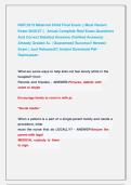 NUR 2513 Maternal Child  Exams &vert;&vert; Most Recent Exams 2026&sol;27 Rasmussen 