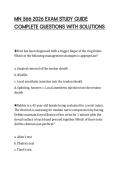 MN 566 2026 EXAM STUDY GUIDE&NewLine;COMPLETE QUESTIONS WITH SOLUTIONS