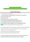 NSG 430 Adult Health Nursing II Exam 4 &colon; 400 Questions & Rationalized Answers 2026 update&NewLine;