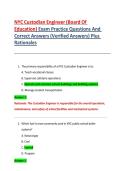 NYC Custodian Engineer &lpar;Board of Education&rpar; Exam &ndash; Practice Questions&comma; Verified Answers & Rationales