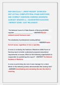 NUR 3000 Exam 1 &vert;&vert; MOST RECENT  EXAM 2026-              &NewLine;2027 ACTUAL COMPLETE REAL EXAM QUESTIONS  &NewLine;AND CORRECT ANSWERS &lpar;VERIFIED ANSWERS&rpar;  &NewLine;ALREADY GRADED A&plus; &vert; GUARANTEED SUCCESS&excl;                         &NewLine;&vert; NEWEST EXAM &vert; JUST RELEASED&excl;&excl; 
