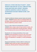 NURS 2513- ETHICS AND HEALTH EQUITY  &vert;&vert; MOST &NewLine;RECENT EXAM 2026-2027 ACTUAL COMPLETE REAL &NewLine;EXAM QUESTIONS AND CORRECT ANSWERS &NewLine;&lpar;VERIFIED ANSWERS&rpar; ALREADY GRADED A&plus; &vert; &NewLine;GUARANTEED SUCCESS&excl;&excl; NEWEST EXAM &vert; JUST &NewLine;RELEASED&excl;&excl;