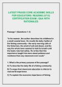 2026&ndash;2027 Praxis Core Academic Skills for Educators Exam Prep Bundle &ndash; Reading &lpar;5713&rpar;&comma; Writing &lpar;5723&rpar; & Alabama Core Skills &vert; Q&A with Rationales