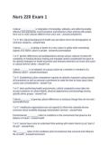 Nurs 220 Exam 1&period; Questions with Correct Answers