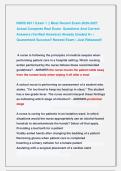 NURS 6011 Exam 1 &vert;&vert; Most Recent Exam 2026-2027 &NewLine;Actual Complete Real Exam  Questions And Correct  &NewLine;Answers &lpar;Verified Answers&rpar; Already Graded A&plus; &vert; &NewLine;Guaranteed Success&excl;&excl; Newest Exam &vert; Just Released&excl;&excl;  