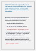 NURS 6013 Final Exam Study Guide &vert;&vert; Most Recent &NewLine;Exam 2026-2027 Actual Complete Real Exam  Questions &NewLine;And Correct Answers &lpar;Verified Answers&rpar; Already &NewLine;Graded A&plus; &vert; Guaranteed Success&excl;&excl; Newest Exam &vert;                &NewLine;Just Released&excl;&excl;  