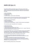 NURS 220 Quiz -1&period; Questions and Answers