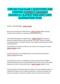CMN 552 Final Exam 1 QUESTIONS AND VERIFIED CORRECT ANSWERS GRADED A&plus; -LATEST 2026-2027- 100- GUARANTEED PASS&period;docx&NewLine;&NewLine;