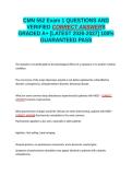 CMN 552 Exam 1 QUESTIONS AND VERIFIED CORRECT ANSWERS GRADED A&plus; -LATEST 2026-2027- 100- GUARANTEED PASS&period;docx&NewLine;&NewLine;
