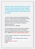OB EXAM 2 &vert;&vert; MOST RECENT EXAM 2026-2027 ACTUAL &NewLine;COMPLETE REAL EXAM QUESTIONS AND CORRECT &NewLine;ANSWERS &lpar;VERIFIED ANSWERS&rpar; ALREADY GRADED &NewLine;A&plus; &vert; GUARANTEED SUCCESS&excl;&excl; NEWEST EXAM &vert; JUST &NewLine;RELEASED&excl;&excl; 