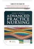 COMPLETE TEST BANK FOR ADVANCED PRACTICE NURSING&colon; ESSENTIAL KNOWLEDGE FOR THE PROFESSION 5TH EDITION BY SUSAN M&period; DENISCO &lpar;2023&rpar;&vert;&vert;ALL CHAPTERS&vert;&vert;LATEST EDITION&vert;&vert;COMPLETE GUIDE