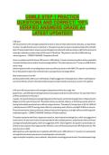USMLE STEP 1 PRACTICE &NewLine;QUESTIONS AND CORRECT&sol; 100&percnt; &NewLine;VERIFIED ANSWERS GRADE A&plus; &NewLine;LATEST UPDATED&excl;&excl; 