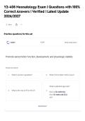 Y2-408 Neonatology Exam &vert; Questions with 100&percnt;&NewLine;Correct Answers &vert; Verified &vert; Latest Update&NewLine;2026&sol;2027