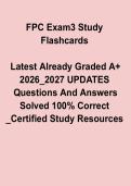 FPC Exam 3 Study Flashcards PDF &ndash; Comprehensive Practice Questions & Exam Review Guide &lpar;2026&ndash;2027&rpar;