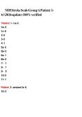 NIH Stroke Scale Group A Patient 1-6 Answers &vert; NIHSS Certification 2026&NewLine;