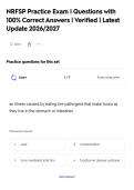 NRFSP Practice Exam &vert; Questions with&NewLine;100&percnt; Correct Answers &vert; Verified &vert; Latest&NewLine;Update 2026&sol;2027