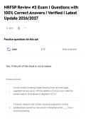 NRFSP Review &num;2 Exam &vert; Questions with&NewLine;100&percnt; Correct Answers &vert; Verified &vert; Latest&NewLine;Update 2026&sol;2027