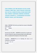 OHIO FUNERAL ART SBE NEWEST ACTUAL EXAM  &NewLine;FUNERAL DIRECTING &vert;&vert; MOST RECENT EXAM 2026&NewLine;2027 ACTUAL COMPLETE REAL EXAM QUESTIONS &NewLine;AND CORRECT ANSWERS &lpar;VERIFIED ANSWERS&rpar; &NewLine;ALREADY GRADED A&plus; &vert; GUARANTEED SUCCESS&excl;&excl; &NewLine;NEWEST EXAM &vert; JUST RELEASED&excl;&excl; 