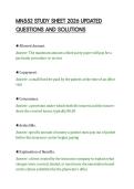 MN552 STUDY SHEET 2026 UPDATED&NewLine;QUESTIONS AND SOLUTIONS