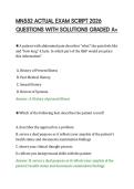 MN552 ACTUAL EXAM SCRIPT 2026&NewLine;QUESTIONS WITH SOLUTIONS GRADED A&plus;