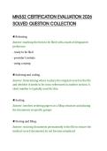 MN552 CERTIFICATION EVALUATION 2026&NewLine;SOLVED QUESTION COLLECTION&NewLine;