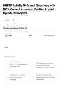 NRFSP Activity 18 Exam &vert; Questions with&NewLine;100&percnt; Correct Answers &vert; Verified &vert; Latest&NewLine;Update 2026&sol;2027