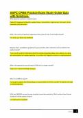 AAPC CPMA Practice Exam Study Guide Quiz with Solutions&period;