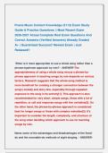 Praxis Music Content Knowledge &lpar;5113&rpar; Exam Study &NewLine;Guide & Practice Questions &vert;&vert; Most Recent Exam &NewLine;2026-2027 Actual Complete Real Exam Questions And &NewLine;Correct Answers &lpar;Verified Answers&rpar; Already Graded &NewLine;A&plus; &vert; Guaranteed Success&excl;&excl; Newest Exam &vert; Just &NewLine;Rele