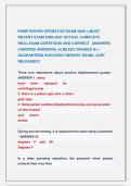 PUMP DRIVER OPERATOR EXAM 2026 &vert;&vert; MOST &NewLine;RECENT EXAM 2026-2027 ACTUAL COMPLETE                &NewLine;REAL EXAM QUESTIONS AND CORRECT  ANSWERS &NewLine;&lpar;VERIFIED ANSWERS&rpar; ALREADY GRADED A&plus; &vert; &NewLine;GUARANTEED SUCCESS&excl;&excl; NEWEST EXAM &vert; JUST &NewLine;RELEASED&excl;&excl;