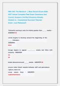 RNC-OB&colon; The Newborn  &vert;&vert; Most Recent Exam 2026&NewLine;2027 Actual Complete Real Exam Questions And &NewLine;Correct Answers &lpar;Verified Answers&rpar; Already                  &NewLine;Graded A&plus; &vert; Guaranteed Success&excl;&excl; Newest                          &NewLine;Exam &vert; Just Released&excl;&excl;