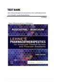 TEST BANK FOR Lehne's Pharmacotherapeutics for Advanced Practice Nurses and Physician Assistants 3rd Edition by Laura D&period; Rosenthal &comma; ISBN&colon; 9780323936064 Chapter 1-89 &lpar;Questions and Answers with Rationales&rpar; &vert;&vert; Guide A&plus;