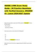 INSIDE LVMH Exam Study &NewLine;Guide &ndash; 95 Practice Questions &NewLine;with Verified Answers&period; GRADED &NewLine;A&plus;&period; Latest 2026&sol;2027 Update 