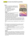 Test Bank for Psychiatric Mental Health Nursing 10th Edition &lpar;LWW&comma; 2025&rpar; by Sheila L&period; Videbeck&comma; Isbn no&semi; 9781975239152&comma; all 24 Chapters Covered&NewLine;