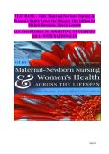 Old's Maternal-Newborn Nursing & Women&rsquo;s Health Across the Lifespan &lpar;11th Edition&rpar;&colon; Comprehensive Study Companion&semi; Practice Questions &vert; Answers Included