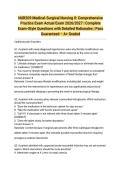 NUR209 Medical-Surgical Nursing II&colon; Comprehensive Practice Exam Actual Exam 2026&sol;2027 &vert; Complete Exam-Style Questions with Detailed Rationales &vert; Pass Guaranteed &ndash; A&plus; Graded