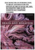 An Introduction to Brain and Behavior 6th Edition by Bryan Kolb &ndash; Test Bank with Practice Questions and Answers