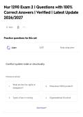 Nur 1290 Exam 2 &vert; Questions with 100&percnt;&NewLine;Correct Answers &vert; Verified &vert; Latest Update&NewLine;2026&sol;2027