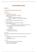 Samenvatting Economisch Recht &vert; Ondernemingsrecht &vert; Odisee &vert; 2025&sol;26