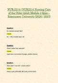 Rasmussen NUR2214 &sol; NUR 2214 Nursing Care of the Older Adult Complete Quiz Bundle &lpar;2026 &sol; 2027&rpar; &vert; Modules 1 - 4 Quiz