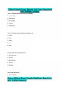 Ccbma Clinical Exam Sample Test Exam Questions with Verified Answers&period;