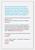 RNC-OB PRACTICE QUESTIONS AND CORRECT &NewLine;ANSWERS WITH EXPLANATION &vert;&vert; MOST RECENT &NewLine;EXAM 2026-2027 ACTUAL COMPLETE REAL EXAM &NewLine;QUESTIONS AND CORRECT  ANSWERS &lpar;VERIFIED &NewLine;ANSWERS&rpar; ALREADY GRADED A&plus; &vert; GUARANTEED &NewLine;SUCCESS&excl;&excl; NEWEST EXAM &vert; JUST RELEASED&excl;&excl; 