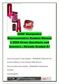 OSSF DESIGNATED REPRESENTATIVE EXAM COMPLETE PACKAGE DEAL