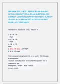 RNC MNN TEST &vert;&vert; MOST RECENT EXAM 2026-2027 &NewLine;ACTUAL COMPLETE REAL EXAM QUESTIONS AND &NewLine;CORRECT  ANSWERS &lpar;VERIFIED ANSWERS&rpar; ALREADY &NewLine;GRADED A&plus; &vert; GUARANTEED SUCCESS&excl;&excl; NEWEST &NewLine;EXAM &vert; JUST RELEASED&excl;&excl;
