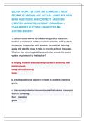 SOCIAL WORK 238 CONTENT EXAM 2026 &vert;&vert; MOST &NewLine;RECENT  EXAM 2026-2027 ACTUAL COMPLETE REAL &NewLine;EXAM QUESTIONS AND CORRECT  ANSWERS &NewLine;&lpar;VERIFIED ANSWERS&rpar; ALREADY GRADED A&plus; &vert; &NewLine;GUARANTEED SUCCESS&excl;&excl; NEWEST EXAM &vert;                    &NewLine;JUST RELEASED&excl;&excl;