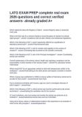LATG EXAM PREP complete real exam 2026 questions and correct verified answers- already graded A&plus;&period;